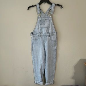 Girls Jordache pinstriped overalls size M